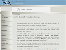 Tablet Screenshot of burkettlegal.com